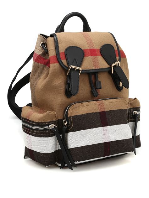 burberry small canvas backpack|authentic burberry backpack.